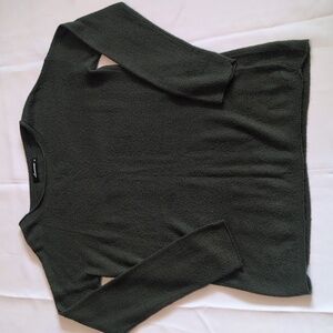 Olivaceous Dark Green Sweater